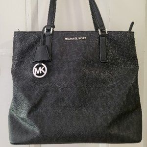 Michael Kors Black Leather Tote